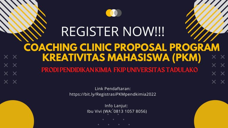 Formulir pendaftaran Program Kreativitas Mahasiswa